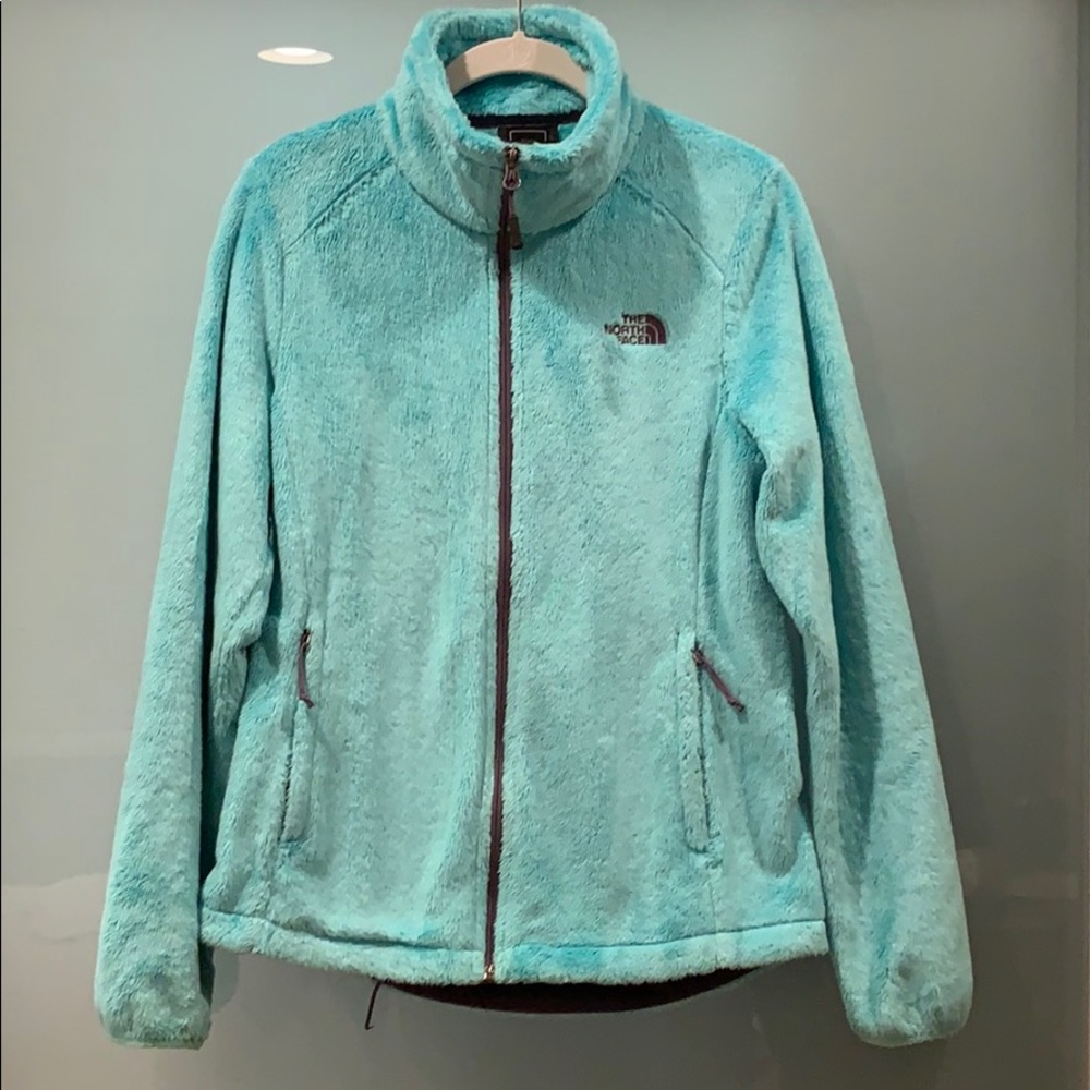 The North Face teal jacket